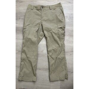 Duluth Pants Women  Sand Cargo Nylon Mid Rise Stretch Leg Hiking 12x29